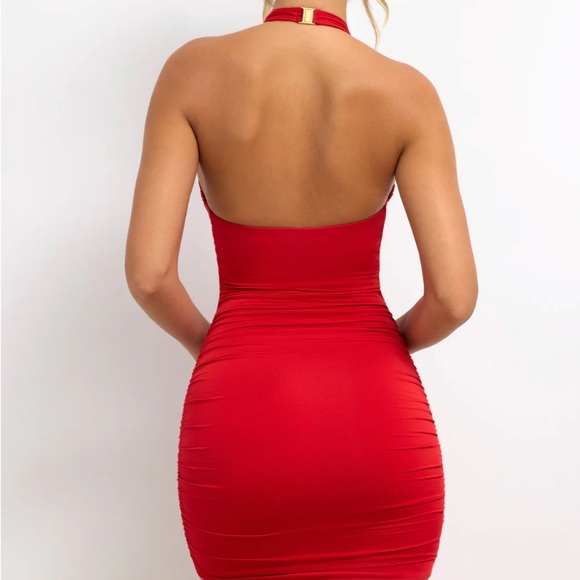 Oh Polly Vibrant Red Backless Dress - Picture 2 of 2